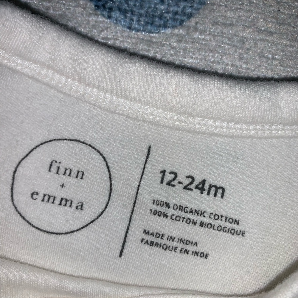 Finn + Emma “lucky” graphic tee. Size 12-24mo.